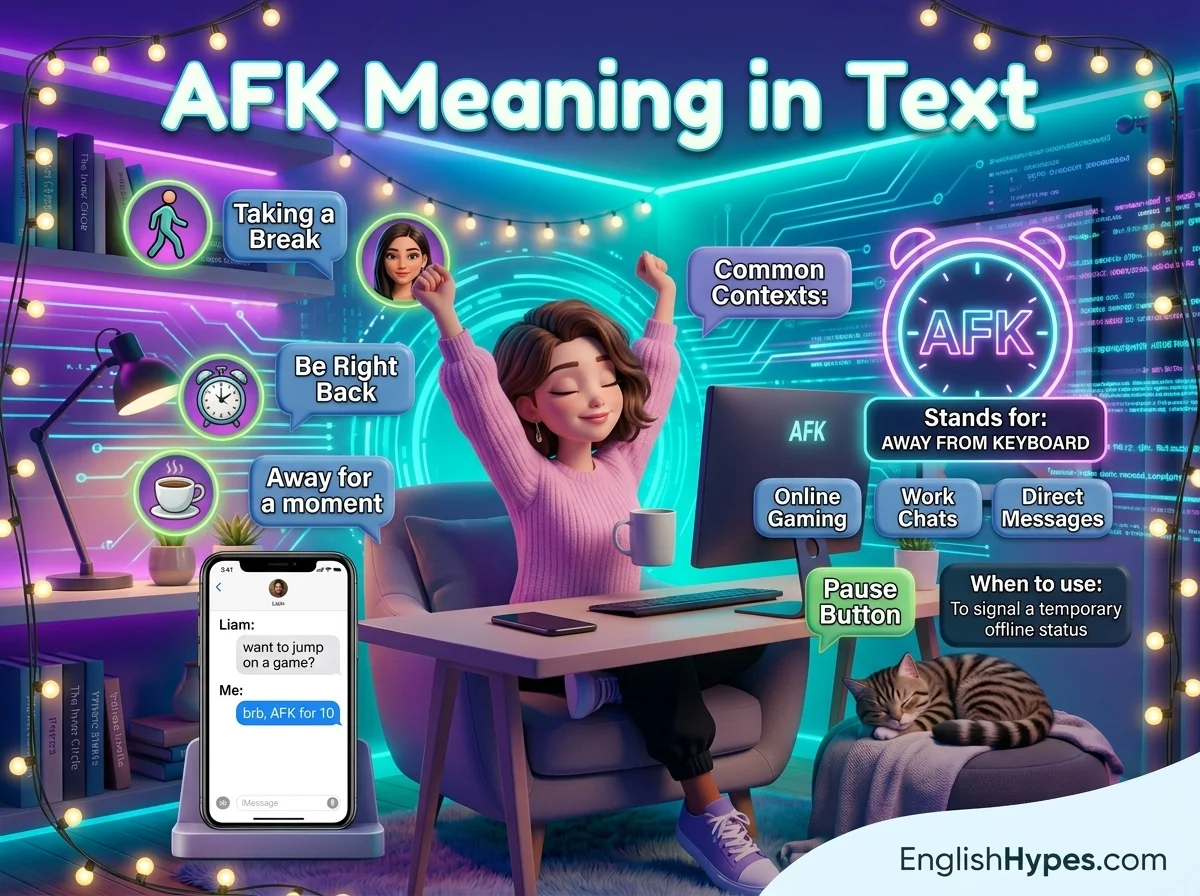 AFK Meaning in Text