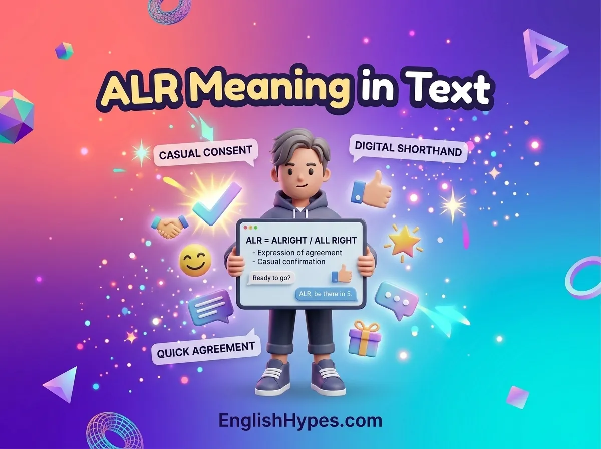 ALR Meaning in Text