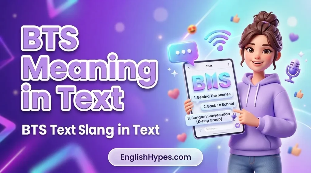 BTS Meaning in Text