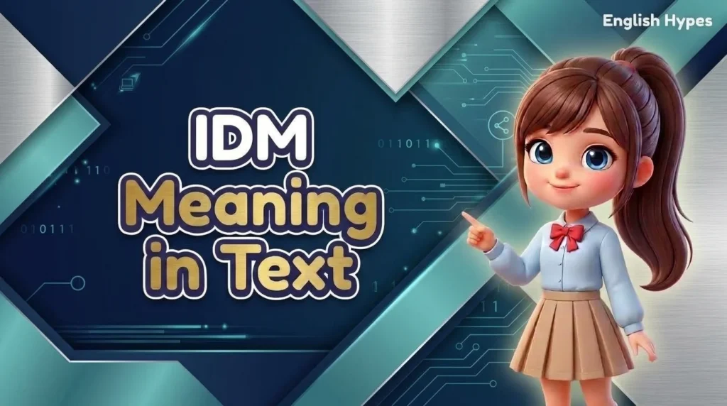 IDM Meaning in Text