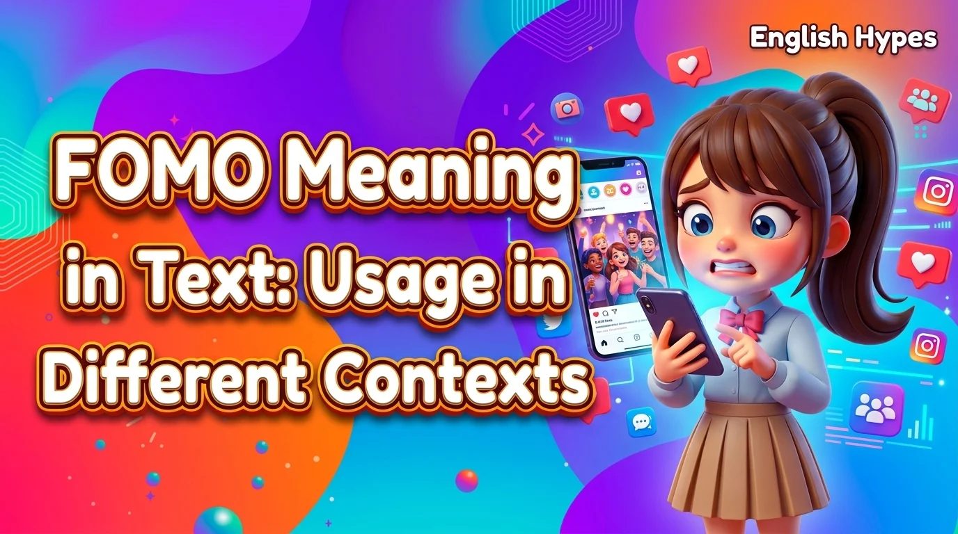 FOMO Meaning in Text Usage in Different Contexts