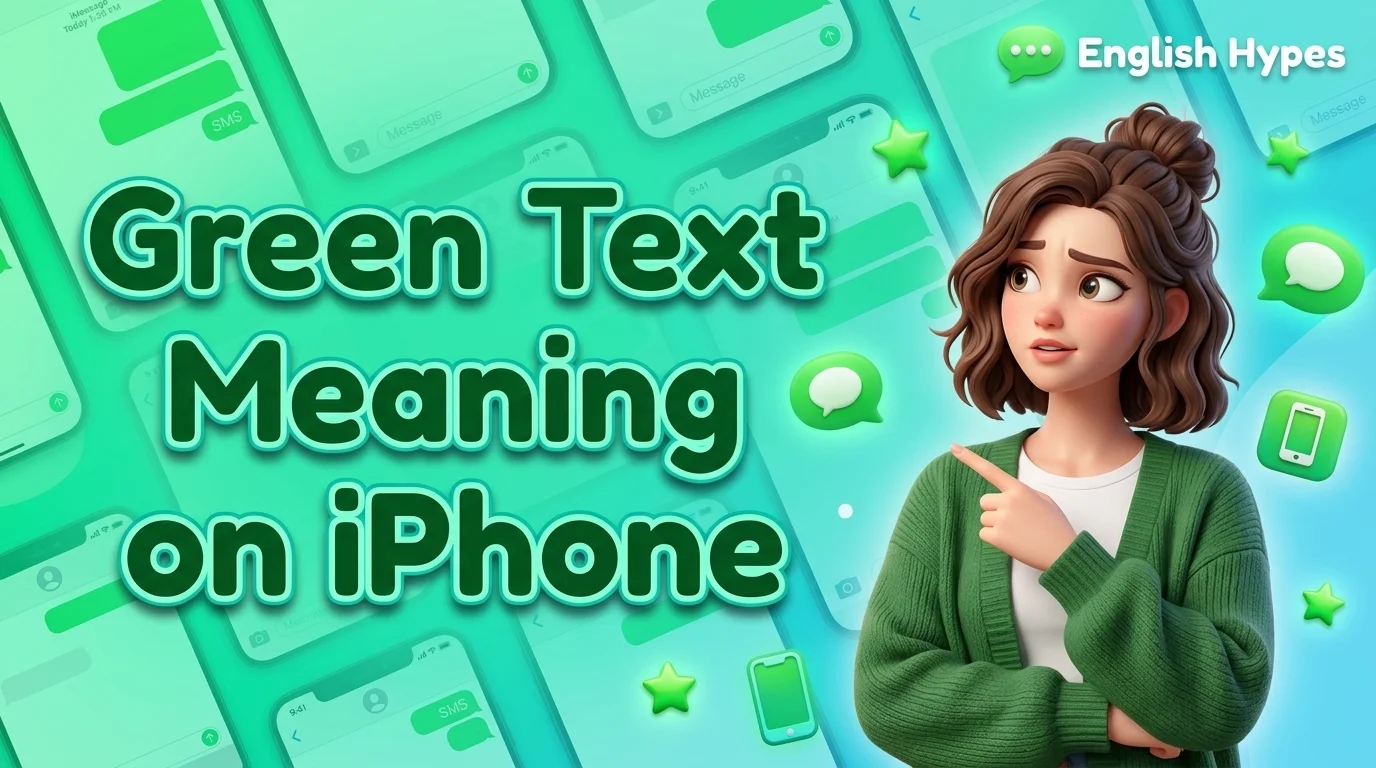 Green Text Meaning on iPhone