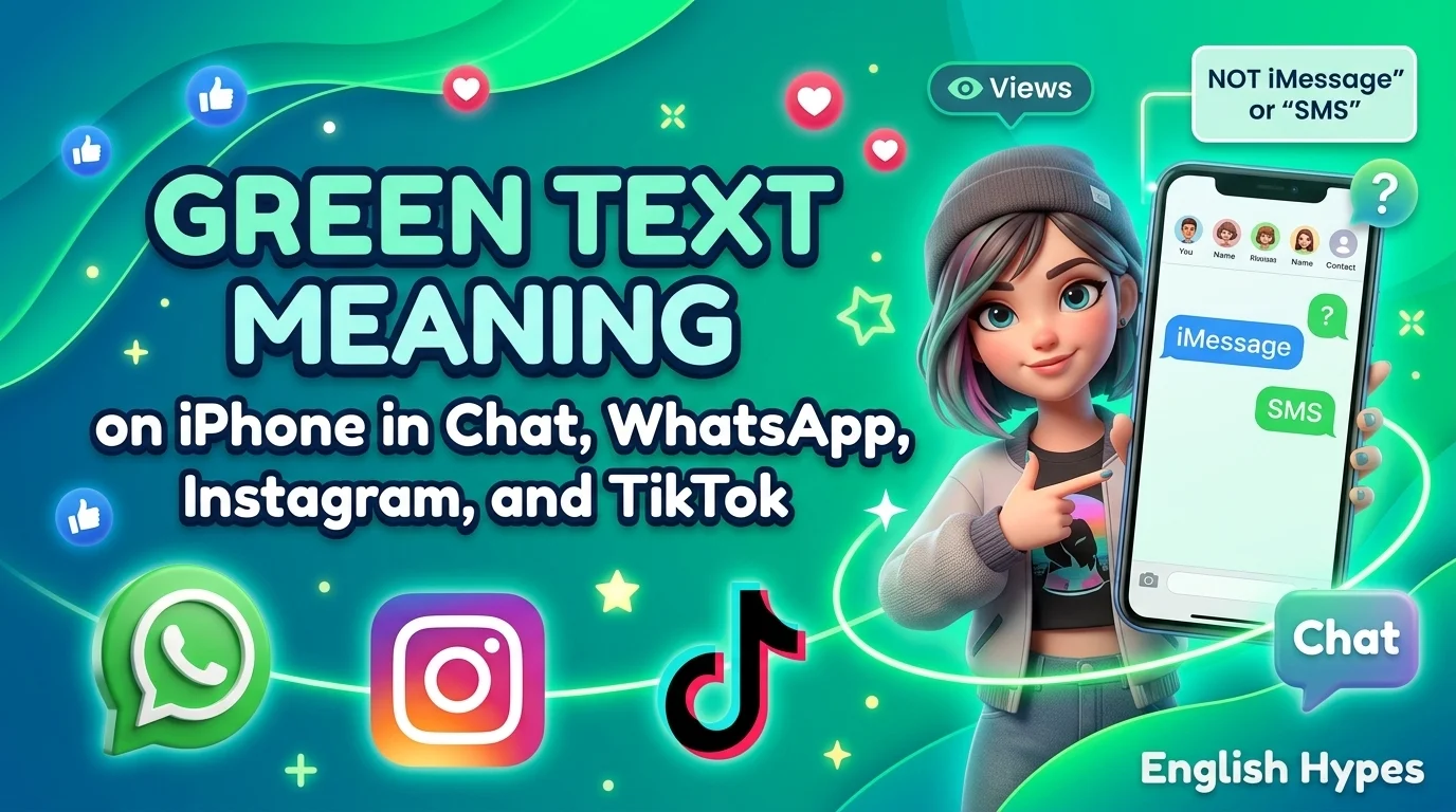 Green Text Meaning on iPhone in Chat, WhatsApp, Instagram, and TikTok