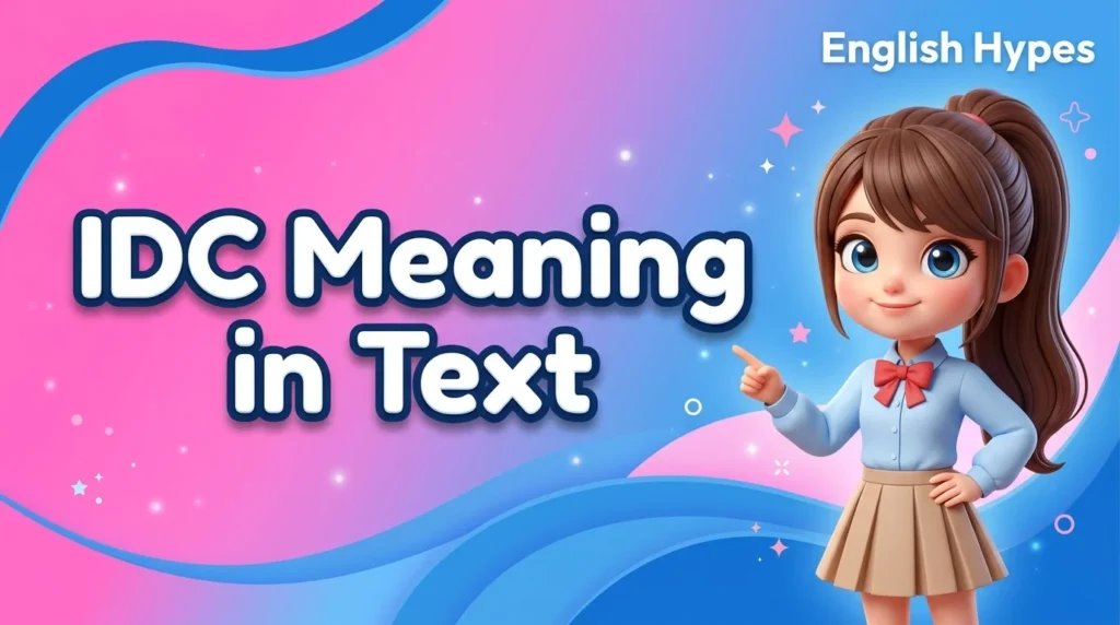 IDC Meaning in Text