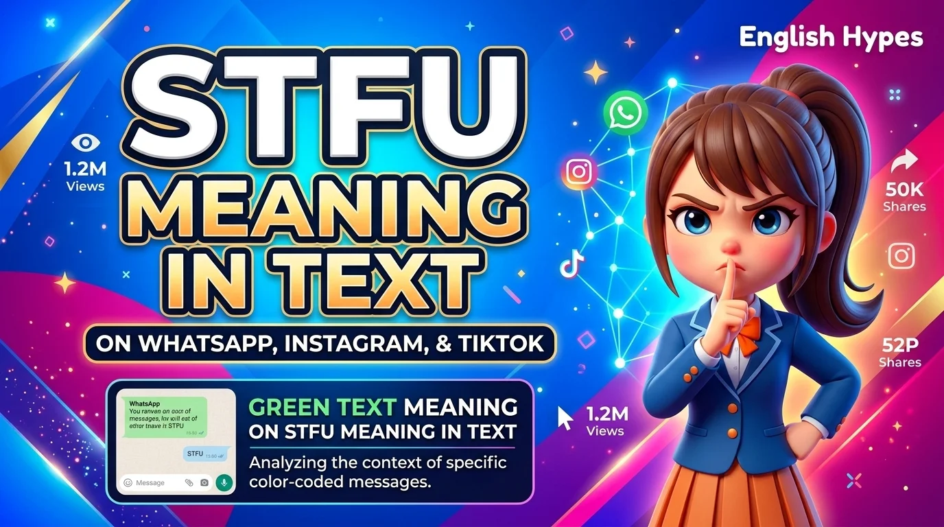 STFU Meaning in Text on WhatsApp, Instagram, and TikTok