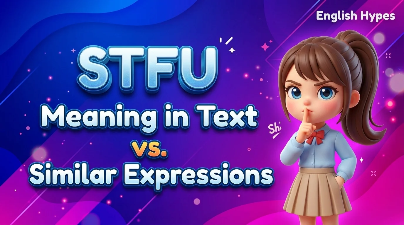 STFU Meaning in Text vs. Similar Expressions