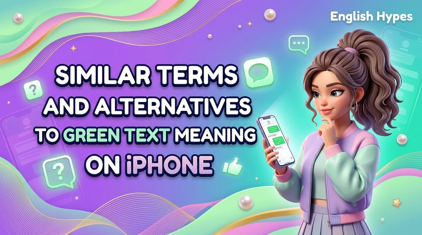 Similar Terms and Alternatives to Green Text Meaning on iPhone