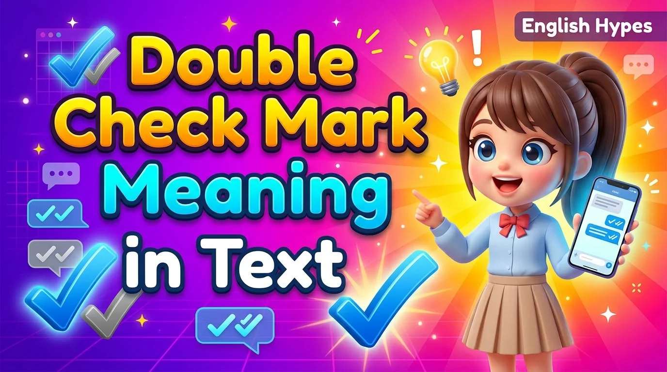 Double Check Mark Meaning in Text