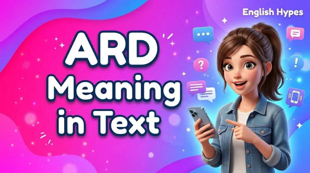 ARD Meaning in Text