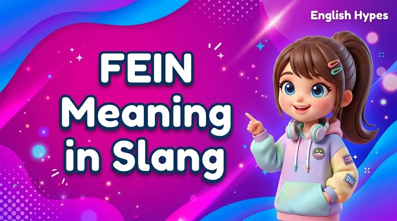 Fein Meaning Slang